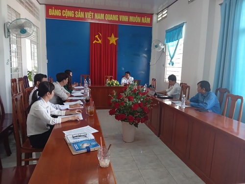 Hình buổi tiếp đoàn