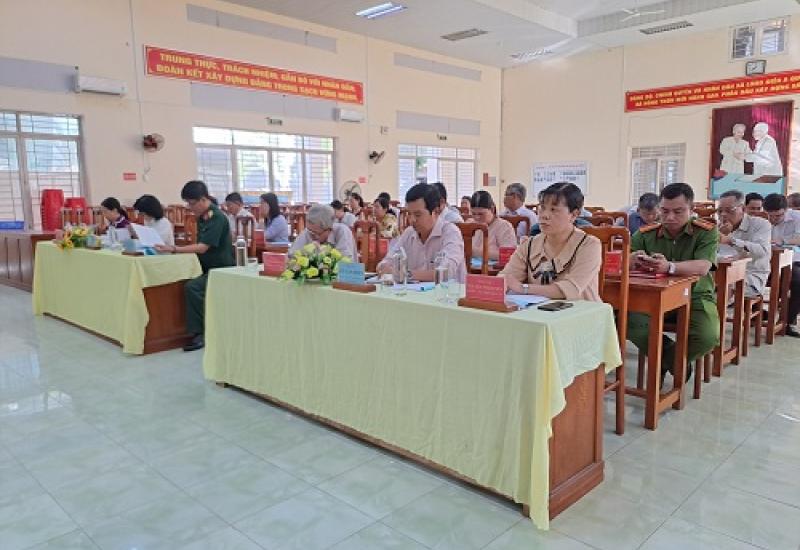 sơ kết giữa nhiệm kỳ đảng bộ xã