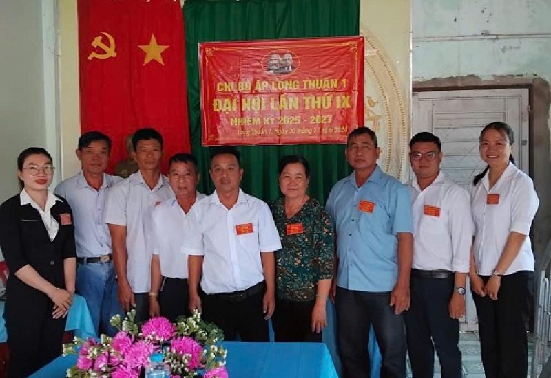  ấp Long Thuận 1 tổ chức đại hội  lần thứ IX, nhiệm kỳ 2025-2027